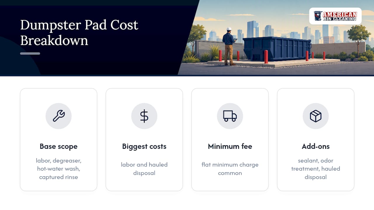 What Does Dumpster Pad Cleaning Cost? — overview diagram